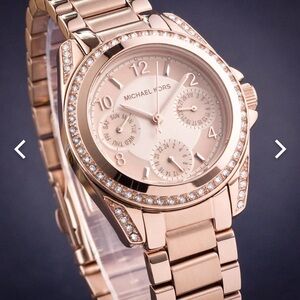 Michael Kors MK5613 Mini Blair Rose Gold Dial Rose Gold Stainless Women’s Watch